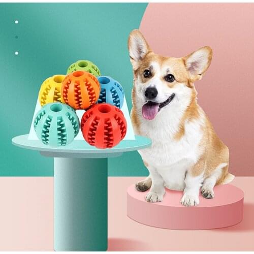 Pet dog toys Rubber Dog Ball watermelon Snack Ball Tooth Cleaning chew Toys for Dogs Pet Puppies Large Dogs toy Pet Products