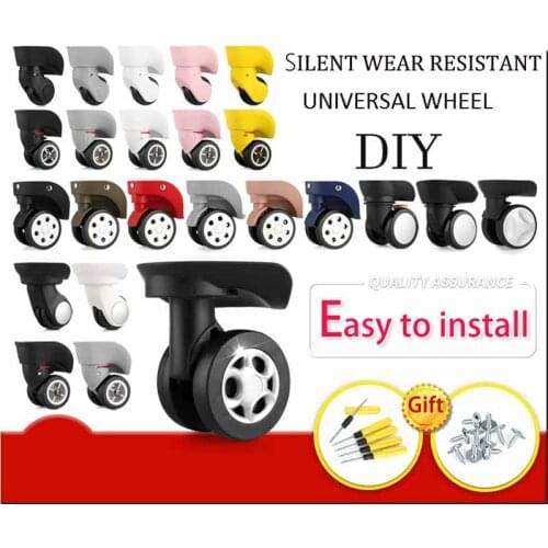 Luggage Wheel Accessories Universal Wheel Boarding Aircraft Box Caster Aircraft Silent Wheel Universal Silent 20 inch 28 inch