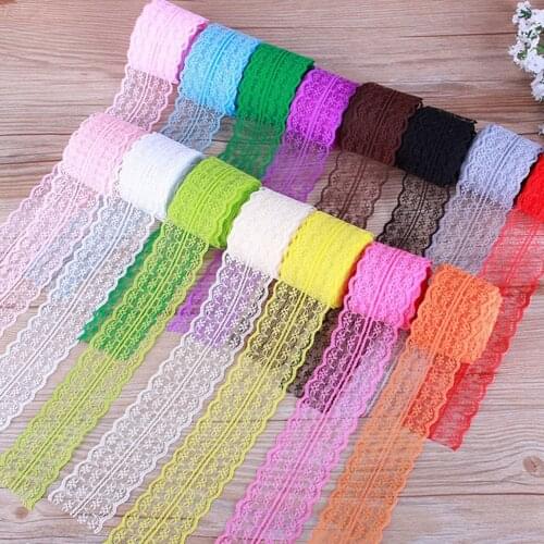 10 yards/roll) 45mm lace fabric Webbing Decoration packing Material color nigerian 2021 high quality swiss voil african