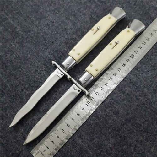 Lism Store Tactical Pocket Folding Knife 440C Blade Acrylic Handle Outdoor Camping Survival Rescue Knives Hunting EDC Tools