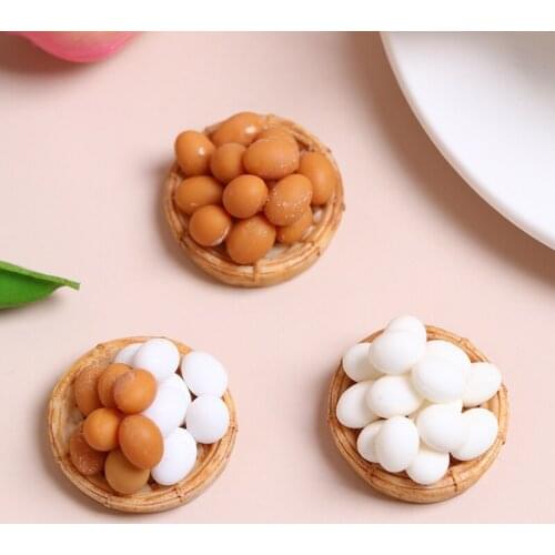 New 1:12 Scale Dollhouse Miniature Accessories Kitchen Food Mini Egg With Egg Trays For Doll House Cooking Game Food
