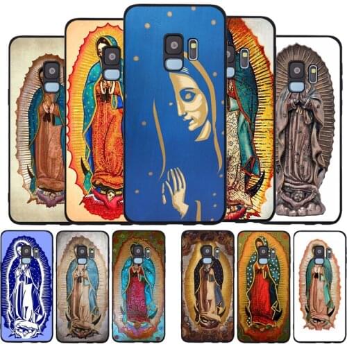 Virgen de Guadalupe Bible Verse Soft phone Case For Samsung S20 S10 S9 S8 S7 edge Plus Lite For Note 8 9 10 A6 A7 A8 A9 Cover