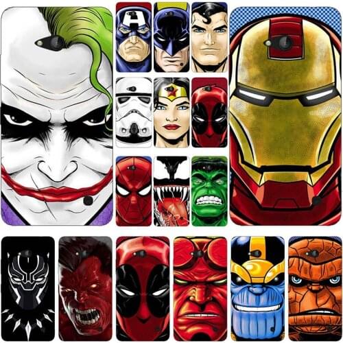 Soft Silicone Cute Drawing Fashion hero Back Phone Case For Nokia Lumia 730 4.7 inch Mobile Phone Bag For Nokia 730 Coque