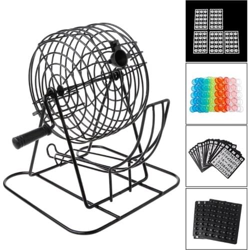 Bingo Game Set Lottery Numbers Picking Lucky Machine Fun Family Party New Deluxe