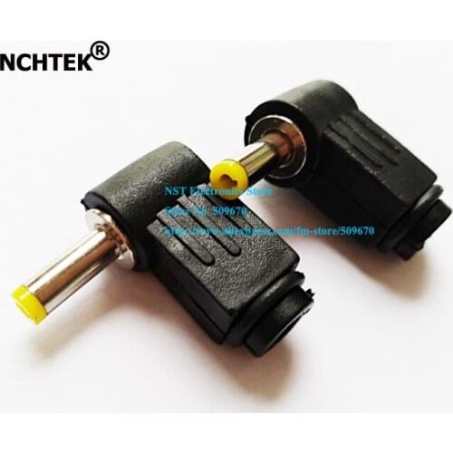 NCHTEK 90 Degree Right Angled DC 4.0*1.7mm Male Plug Power Connector Adapter Soldering Type/Free Shipping/10PCS