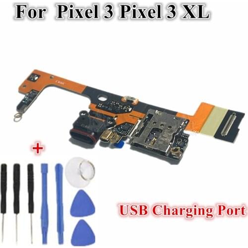 Original Tested For Google Pixel 3 Pixel 3 XL USB Charging Dock Port Flex Cable Replacement Parts For Google Pixel 3 3XL 1Pcs