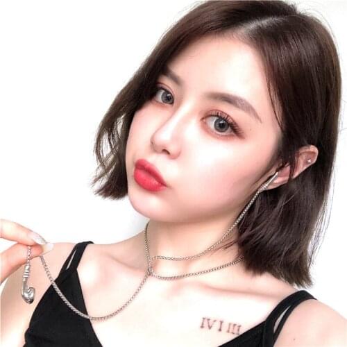 New Creative Earphone Necklace for Men Women Hip Hop Cool Fashion Couple Wild Student Clothes Accessories Cold Fun Party Jewelry