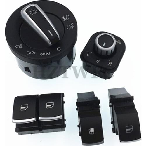 Window Mirror Headlight Fuel Tank Switch For VW Passat B6 Golf MK5 V 6 R32 GTI MK5 Rabbit Tiguan 5ND941431B 5ND959855 5ND959565B