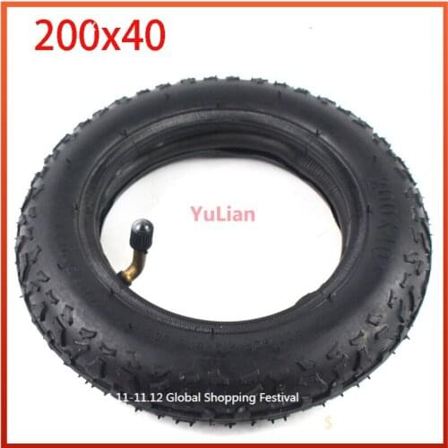 Size 200X40 Folding Bicycle Tyre Rubber Tyre Scooter Car Motorcycle Parts Babys Car 8 Inch Wheel Tire 200*40
