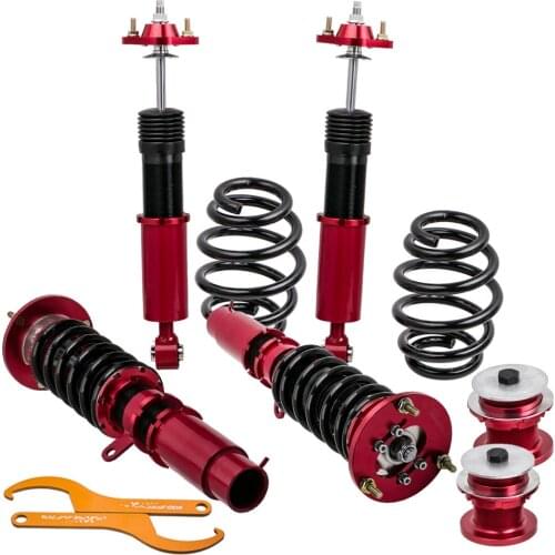 Coilovers Shock for BMW E46 3 Series 320i 323i 325i 328i 330i M3 1999-2005 Adjustable Height Red