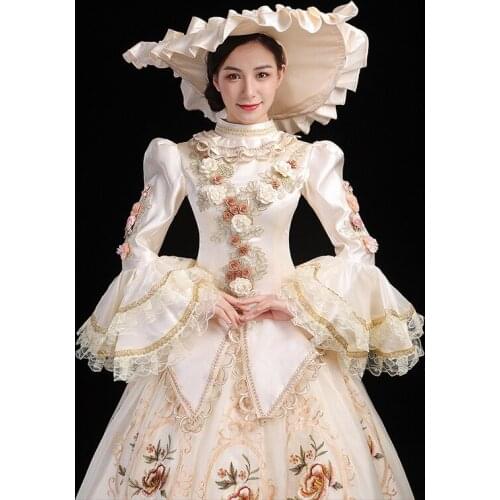Luxury Medieval dress Renaissance gown royal princess queen Victoria dress ball Ball