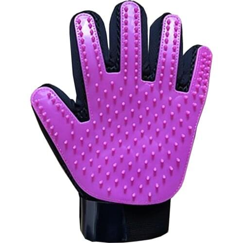 Dog Pet Grooming Glove Silicone Cats Brush Comb Deshedding Hair Gloves Dogs Bath Cleaning Supplies Animal Combs