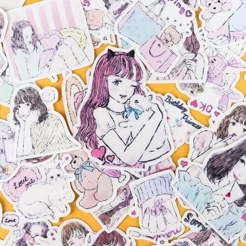 40pcs Cute Self-made Sen girls life Decorative Stickers scrapbooking stickers /decorative /DIY craft photo albums Waterproof