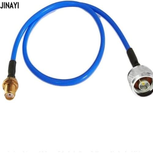 Blue SMA Female to N Male Connector RF coax Simi Rigid RG402 cable 50ohm 50cm 1m 3m 5m 10m