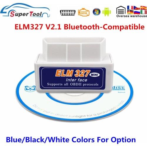 Newly Super Mini ELM327 V2.1 V1.5 Bluetooth-Compatible OBD2 Scanner Car Diagnostic Tool ELM 327 Code Reader For Android/Symbian
