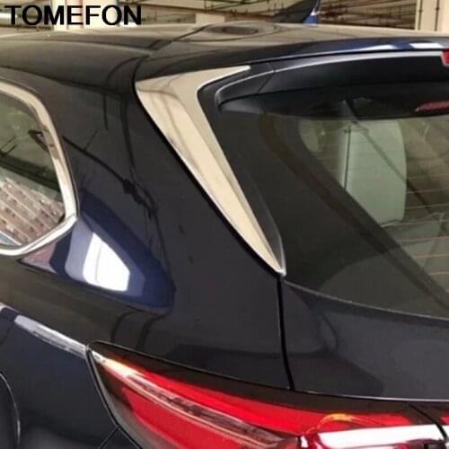 TOMEFON For Mazda CX-8 CX8 CX-9 CX9 2016-2019 Side Door Rear View Window Spoiler Cover Trim Triangle Insert Garnish Bezel ABS