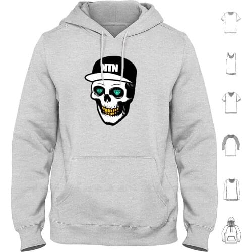 Kill The Noise Skull Hoodie Long Sleeve Dubstep Music Getter Skrillex Nsd Never Say Die Trippy Burger Shred