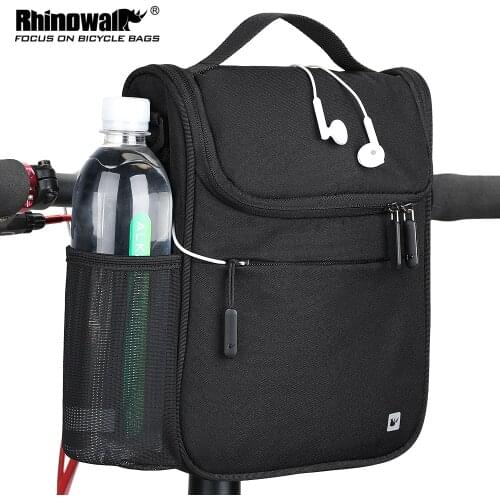 Rhinowalk 5L Bicycle bag bike cycling bag folding bike handlebar Bag front tube frame phone hole waterproof bike accessories