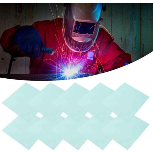 10Pcs 138x122mm Welding Helmet Lens Transparent Protective Plate Spare Lens Industrial Supplies Welding Cover Lens