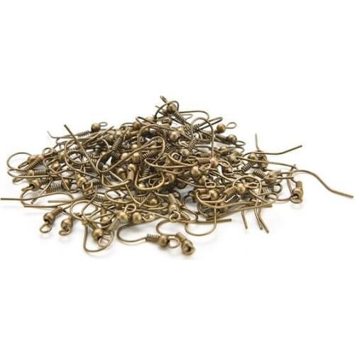 100pcs/lot DIY Earring Findings Earrings Clasps Hooks Fittings DIY Jewelry Making Accessories Iron Hook Earwire Jewelry