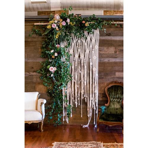 114cm x 228cm Macrame Wedding Backdrop Arch Decor Bohemian Photo Booth Backdrop