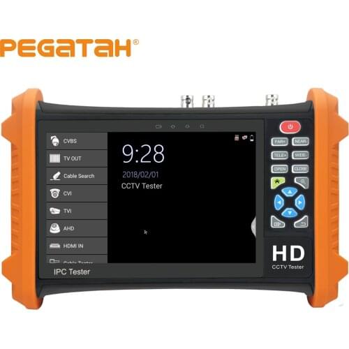 7inch 8MP TVI&CVI 5MP AHD 2MP SDI CCTV Tester Analog Camera Tester Support HDMI /Audio input/output with Call OSD menu UTP