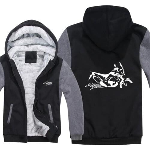 Africa Twin Motorcycle Hoodies Men Fashion Wool Liner Jacket Africa Twin Sweatshirts Hoody
