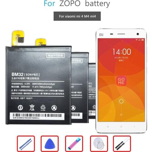 Free Tool 2020 new BM32 Battery For Xiaomi Mi 4 M4 Mi4 BM 32 3000mAh Replacement Phone Batteries Accumulator With Repair