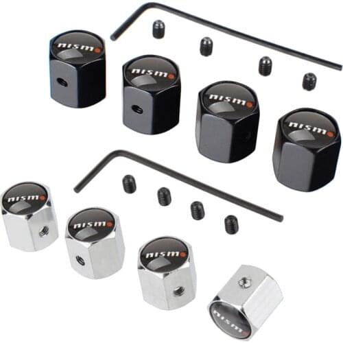 Car Styling Auto Wheels Sticker Tire Valve Stem Caps for Nismo Tiida Almera Qashqai Xterra 370z Teana Sylphy Titan Juke Note