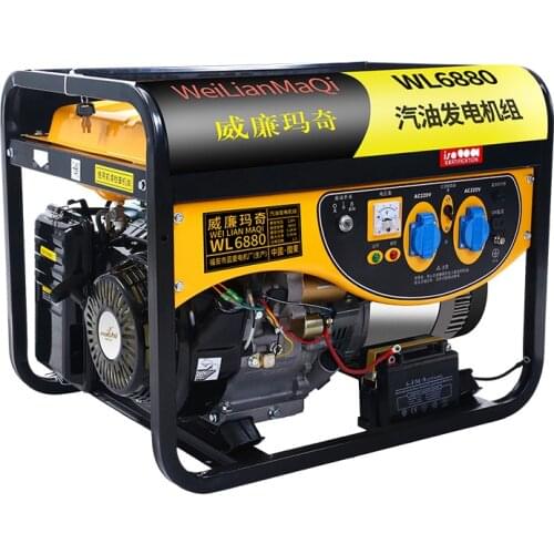 Gasoline generator 220 v home small quiet outdoor portable mini diesel three-phase 380 v
