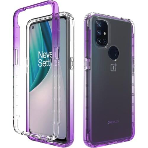 Crystal Case for Oneplus Nord N10 5G Back Cover Shell 360 Protect Gradient Para One Plus Nord N100 N 10 N 100 Shockproof Funda
