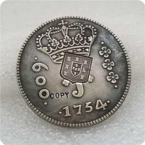 1754 Brazil 640 REIS ND(1809) Copy Coin