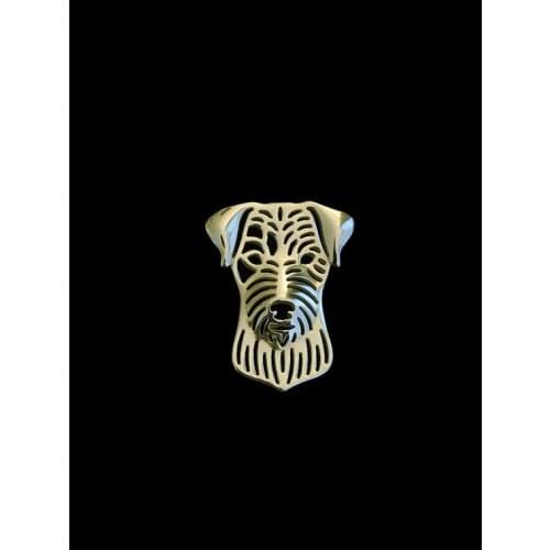 Trendy cute Parson Russell Terrier vintage brooches men brooches fashion jewelry hand of king