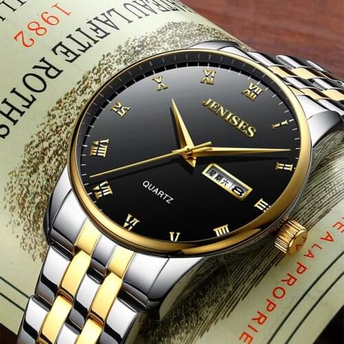 Mens Watches Top Brand Luxury Casual Watch New Fashion Waterproof Business Quartz Watches For Mens Wristwatch Full Steel Clock