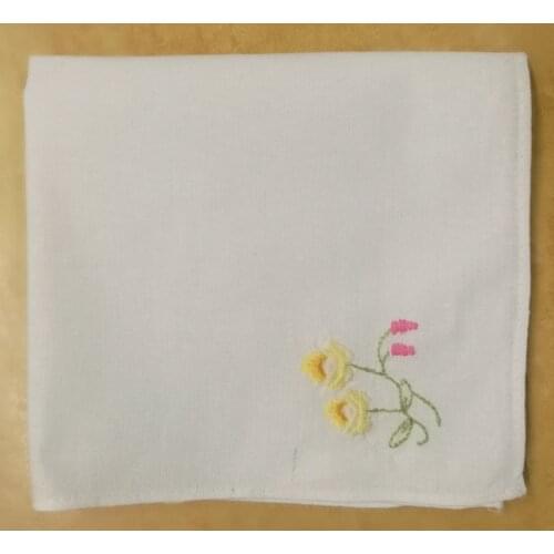 Set of 73 Fashion Childrens Handkerchief Baby Hankies Children' s Handkerchiefs Towel Cotton Color embroidery Floral 10x10-inch