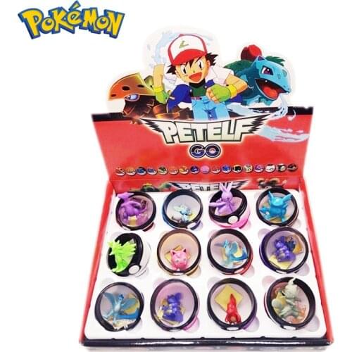 12 pcs Pokemon Pokeball Set 4.8cm Action figure Pikachu Model Toys Anime Pokemon Go Monster Poke Balls Figurine