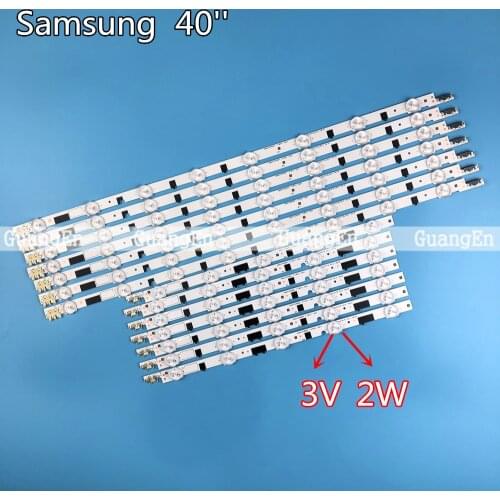 New 1set=14pcs LED strip Replacement for samsung UE40F6400AK D2GE-400SCA-R3 D2GE-400SCB-R3 2013SVS40F L 8 R 5 BN96-25520A 25521A