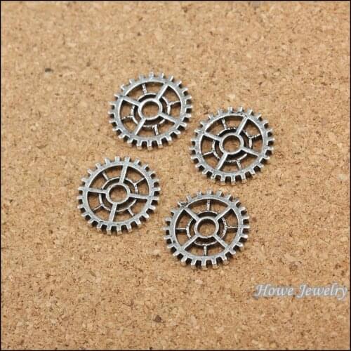 New 30 pcs quality Ancient Silver Steampunk Gear alloy pendant DIY charm Fashion Bracelet Necklace Jewelry Accessories 60005