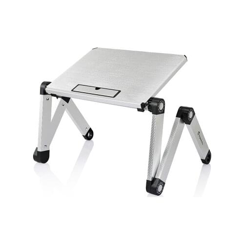 Portable Adjustable Aluminum Laptop Desk Stand Table Vented Ergonomic TV Bed laptop stand Working Office PC Riser Bed Sofa