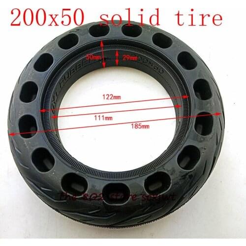 Size 8 inch Honeycomb solid tyre electric scooter200x50 tubeless tire stab-proof, wear-resistant and non inflatable 200*50 tyre