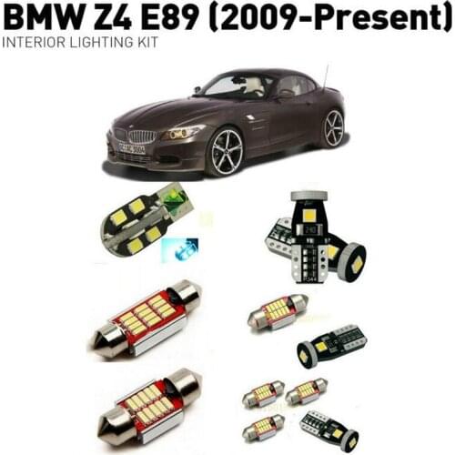 Led interior lights For BMW z4 E89 2009+ 7pc Led Lights For Cars lighting kit automotive bulbs Canbus Error Free