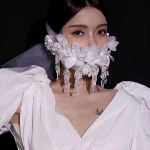 Womens Handmade Party Holiday Decoration Mask Half Face Mask Sexy Cold Masquerade Masquerade Mask Killer Cos Face Cover