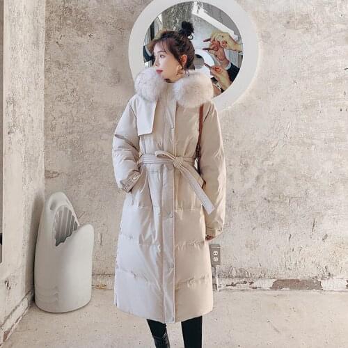 Winter Jacket Women 2021 Hooded Black Coat Female Long Warm Parkas Womens Jackets Korean Style Casaco Feminino Inverno Gxy102