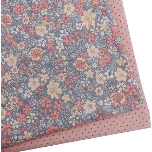 100% Cotton Fabric Floral Dot Printed Patchwork Twill Cloth DIY Sewing Quilting Fat Quarters Material For Baby&Dolls Handmade