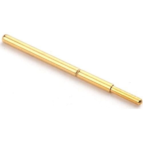 100PCS / Package PA75-J1 Small Round Head Gold-plated Spring Test Probe Needle Tube 1.02MM Length 16.5mm PCB Probe