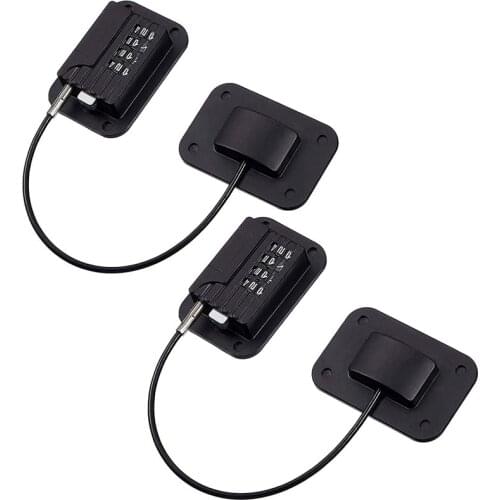 2 Pack Refrigerator Lock Combination Coded,Fridge Lock for Kids Safe, Child Safety Cabinet Window Locks, Baby Door Lock