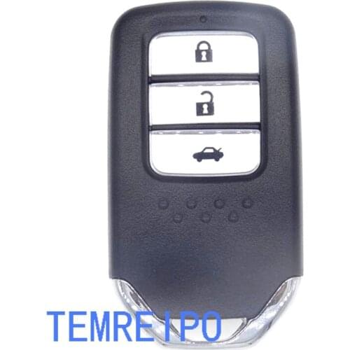 3 button Car key smart card remote key case shell replacement remote control for honda