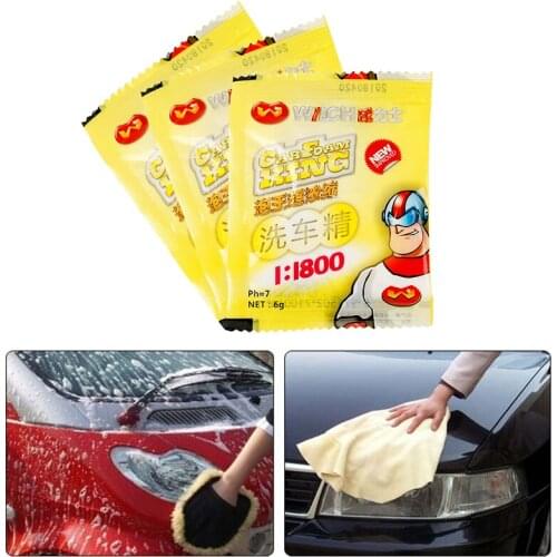 Car Soap Powder Car Windshield Auto Foam Cleaner All-Purpose Cleaner Car Shampoo Powder Car Cleaning Wash Cleaner Tools TSLM1