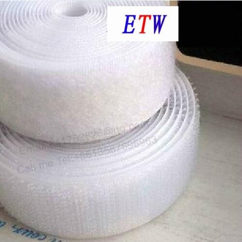 Free shipping! 2"(50mm) white Sew-On Magic Fastener Tape Hook & Loop Tape For DIY, 27 Yards/set, for wholesales and retail