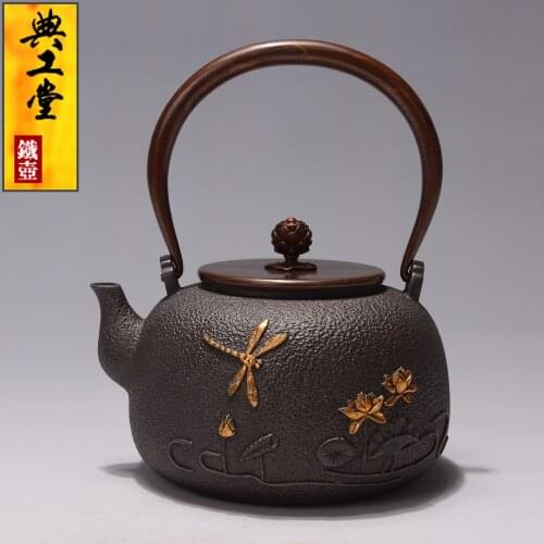 Teapot, kettle, hot water teapot, iron teapot, stainless steel kettle, office gift collection, kung fu tea props